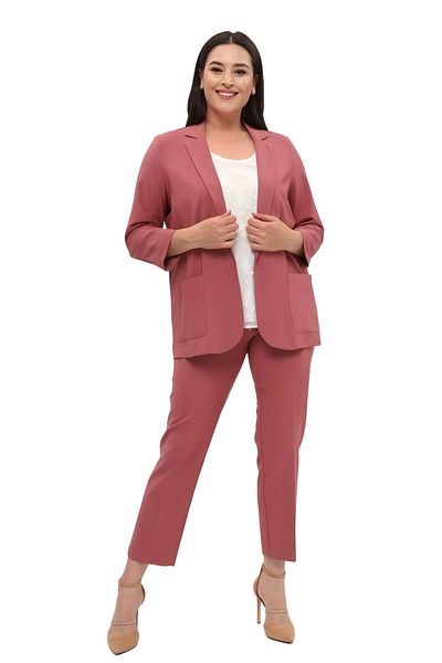 Hanezza Jachetă Blazer de damă| Trandafir uscat| Dimensiune mare| 7 culori| Compatibil cu costum