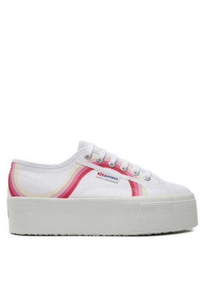 Superga superga women's sneakers 2790 ROUND STRIPES white