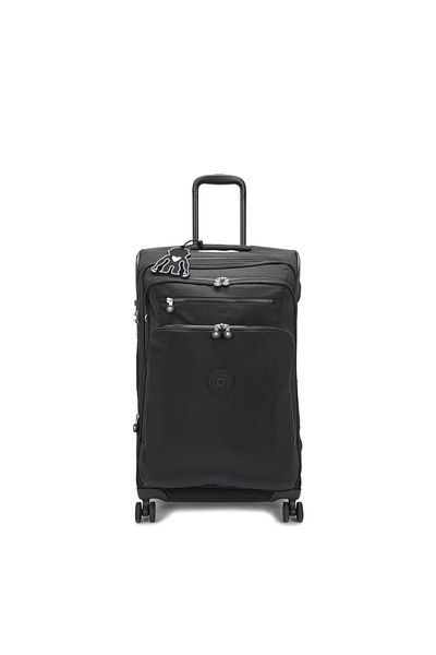Kipling Medium expandable wheeled luggage Unisex Black Noir New Youri Spin M I7706-P39