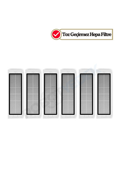 robotyedek Roborock S6/S6 Pure - Filtru Hepa de schimb compatibil, 6 bucăți