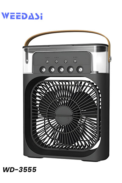Weedasi مبرد هواء، مرطب هواء، مروحة مكتب، وإضاءة LED ٤ في ١ للمنزل والمكتب - WD-3555
