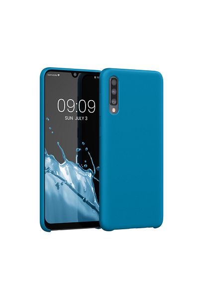 KWmobile Carcasă pentru Samsung Galaxy A50, silicon, albastră, 48715.224