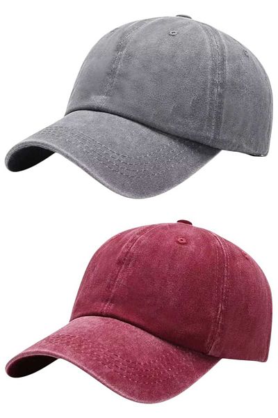 Uniquetrenders Унисекс шапка, 100% памук, винтидж, комплект от 2 бр.