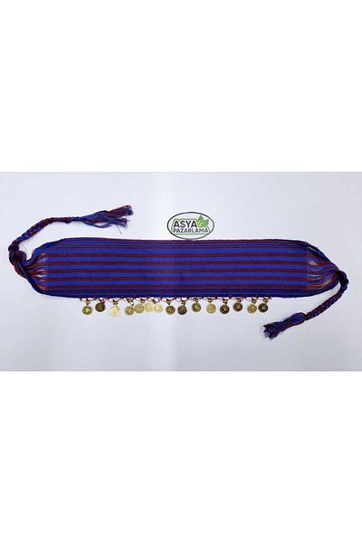 ASYA PAZARLAMA Black Sea Burgundy Blue Braided Lira Keşan and Accessories