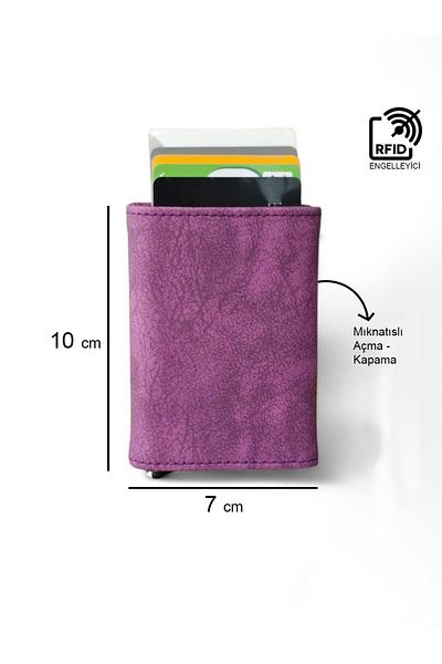 North Polo Club Men's Money Compartment Automatic Mechanism Leather Card Holder Wallet Portfolio