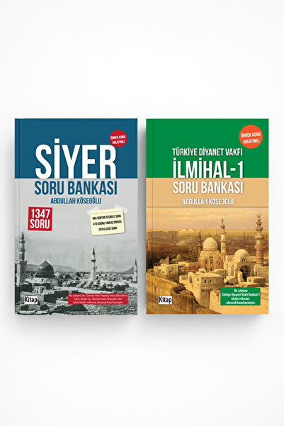 Kitap Dünyası Siyer Soru Bankası TDV İlmihal-1 Soru bankası 2 kitap set