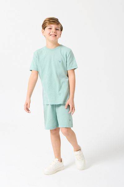 Nisrakids Boy's Top and Bottom Suit Knitwear Summer Crew Neck - Shorts - 100% Cotton