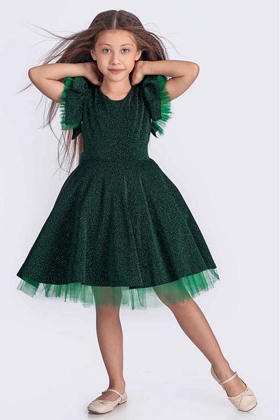 vestitino Girl's Evening Dress Tulle Detailed Glitter