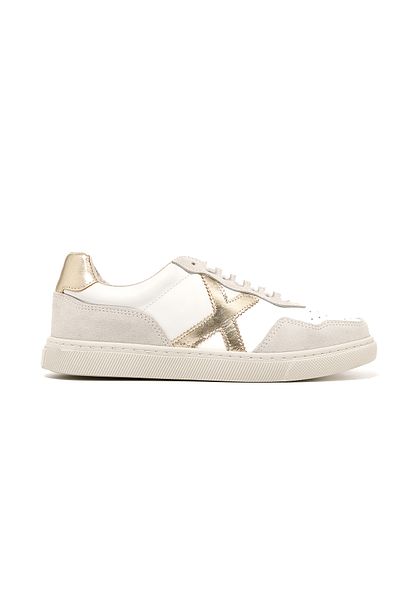 John May Tenis pentru femei/fete (zilnic) RC-25Y-006-M44 John May White Skin-Gold