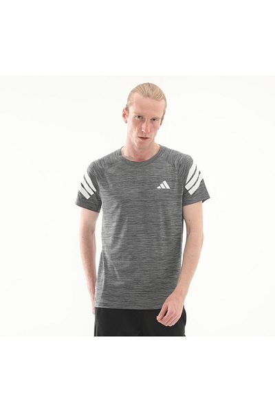 adidas Γκρι μπλουζάκι 3S - Ανδρικό μπλουζάκι Adidas Gym+