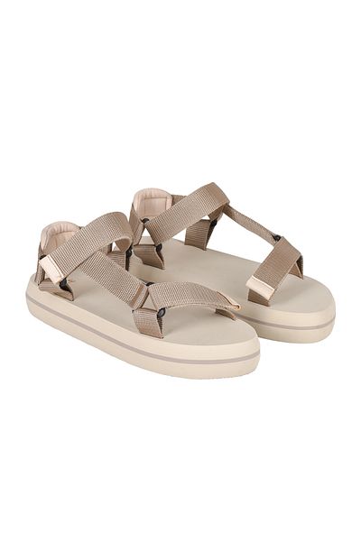 JustBow Sandale Eva de damă cu velcro bej