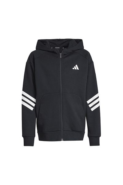 adidas Jachetă pentru copii JF 3S FZ HD, neagră