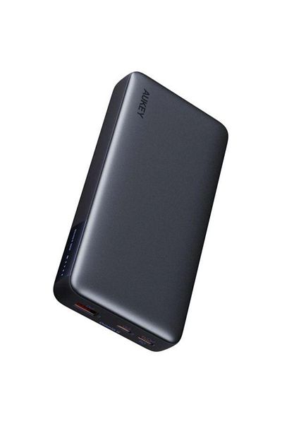 AUKEY PB-Y42 20000Mah 30W Pd Power Bank With 2Xusb C And 1Xusb A Ports - Grey