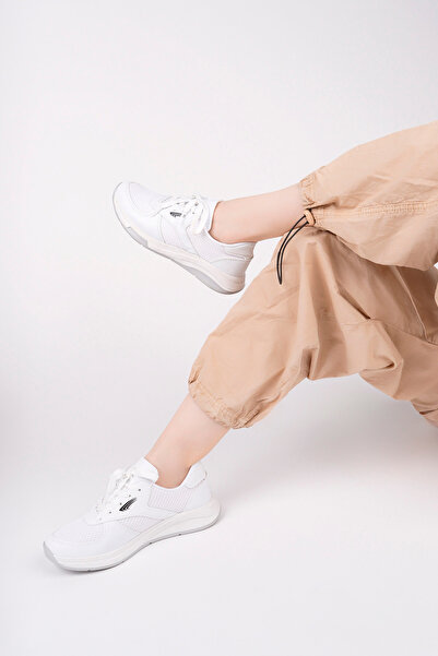 pasyone White Women's Mesh Sneaker Casual Shoes