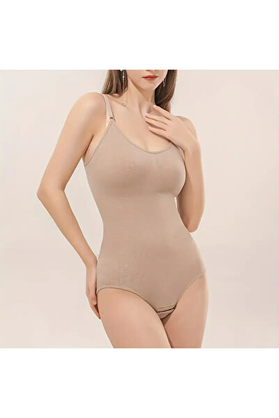 SAUNA SUIT Kadın 3 Bölge Destekli Çıtçıtlı Korse Body | Alttan Kancalı Dikişsiz Şekillendirici Zıbın