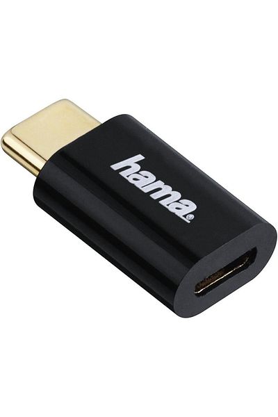 Hama USB-C Adapter USB-C Plug - Micro USB 2.0 Socket Gold-Plated HA135723