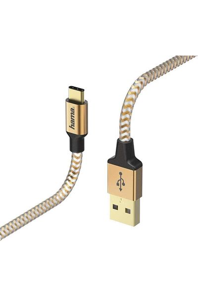Hama Reflective Type C Sync Cable 1.5m Orange