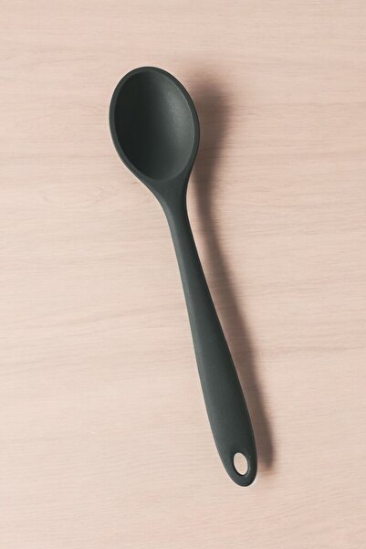 Dore Voir Silicone Cooking and Serving Spoon/Gray Color-27,5 cm