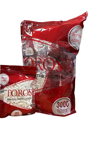 Han Tobacco toros 6.5 mm pamuklu filtre zıvana 20 paket