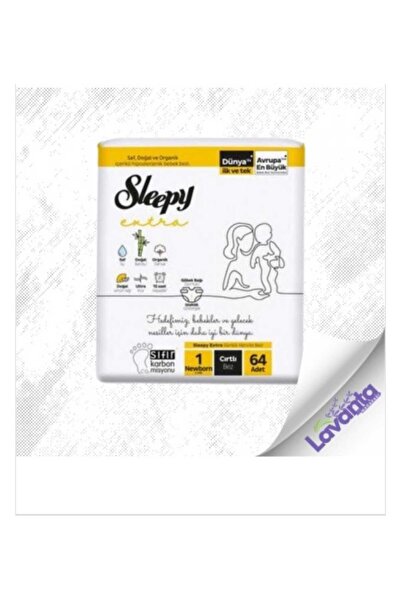 Sleepy Extra Günlük Aktivite Ekonomik Paket Bebek Bezi 1 Numara Yenidoğan 64 ...