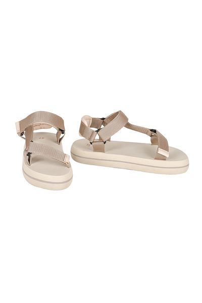 JustBow Sandale Eva de damă cu velcro bej