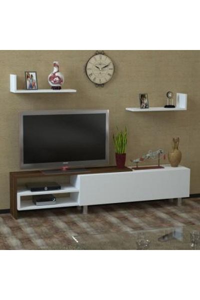 SAHABA White and brown TV table