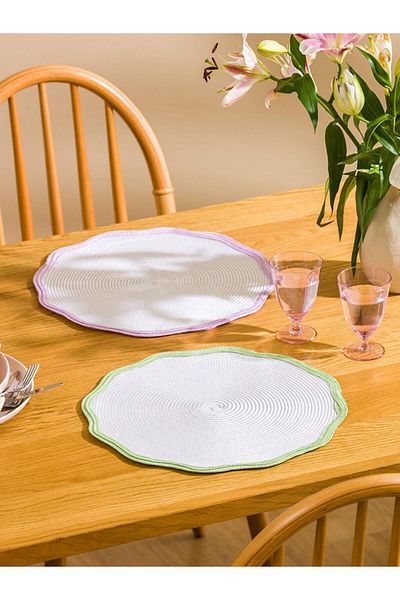 LC Waikiki Lcw Home Round Plate Set of 2 38 cm