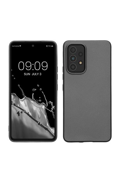 KWmobile Case For Samsung Galaxy A53 5g, Silicone, Gray, 57958.232