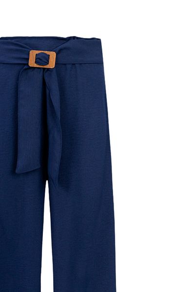 Timi Kids Girl's Aerobin Belted Elastic Waist Loose Long Pants