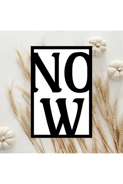AR AJANS KANVAS TABLO NOW Dekorativni MDF sto sa temom teksta