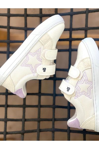 Merli&Rose Pantofi sport pentru copii unisex Star Summer, cu velcro, respirabil, talpă ușoară