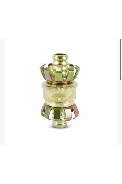 BGA Garden Hose Connector Adapter Brass 1/2-1/2 Hose Connector Fitting