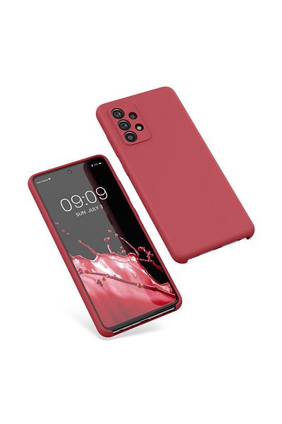 KWmobile Case For Samsung Galaxy A52/galaxy A52 5g/galaxy A52s 5g, Silicone, Red, 54347.208