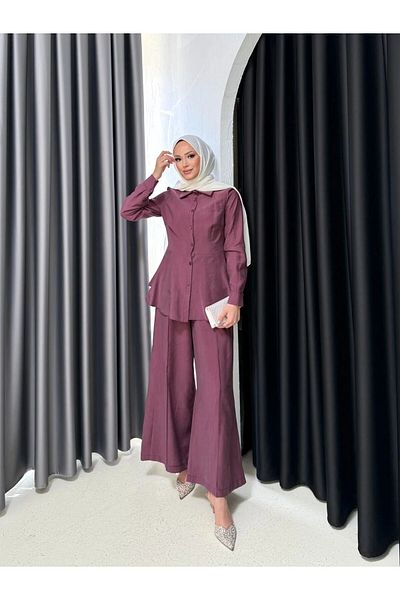 Melike Tatar Melike Tatar Cupra Modal Suit 2344 Claret Red