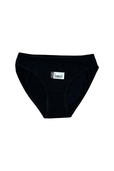 BEYAZTOPTAN Women's 100% Cotton Black 3-Pack Slip Panties