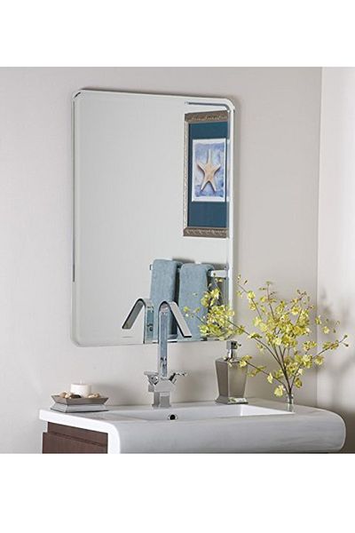 Generic 80*60 Silver Aluminum Frame Wall Mirror, Perfect for Your Home Decor