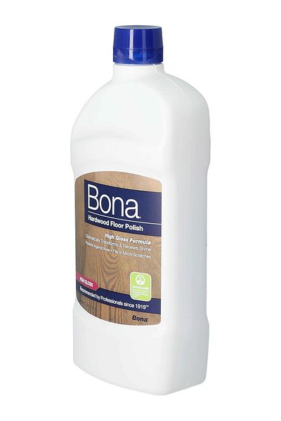 BONA Hardwood Floor Polish High Gloss Antimicrobial Product Protection 1.06L