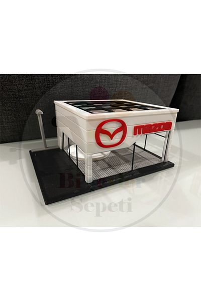 Bi'şeyler Sepeti Mazda 1:64 Diorama Showroom - Vehicle Not Included.