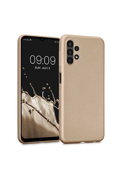KWmobile Θήκη για Samsung Galaxy A13, Σιλικόνη, Χρυσή, 57956.66