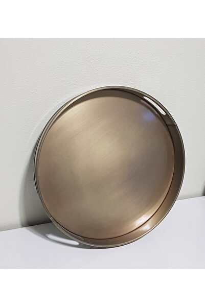 KOCHER yuvarlak sunum tepsi 45 cm gold