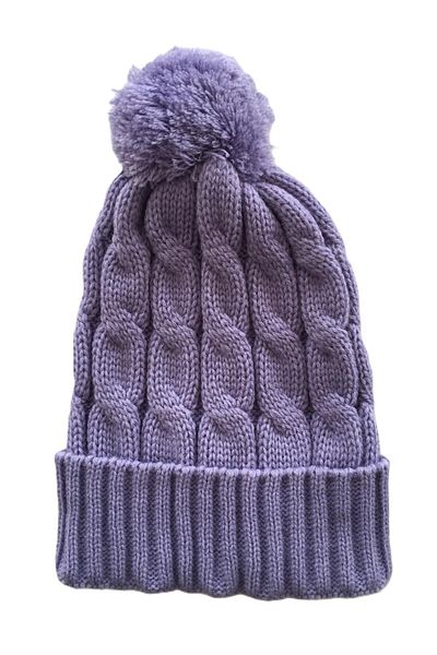 Kcrhome Still Star 100% Acrylic Beanie & Lilac