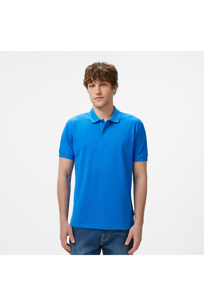 Nautica Erkek Mavi Classic Fit Polo Yaka T-Shirt