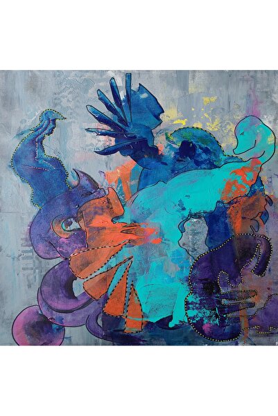 artoloji Pınar Akbaba - İsimsiz - 2024 - Tuval üzerine akrilik boya - 45x45 cm