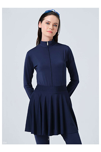 ALFASA Одношарова спідниця синього кольору