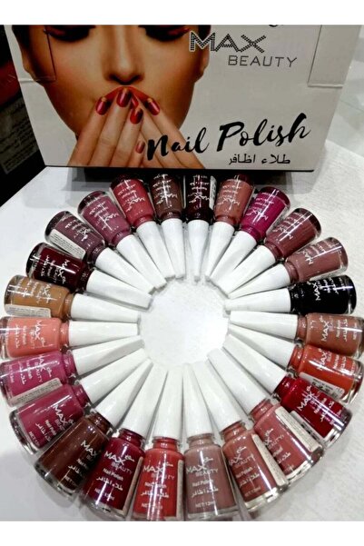 Max Beauty Flor Beauty Nail Polish Set - 24 Pieces - Multicolor