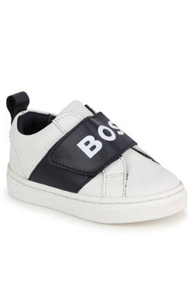 BOSS boy's sneakers J50870 white