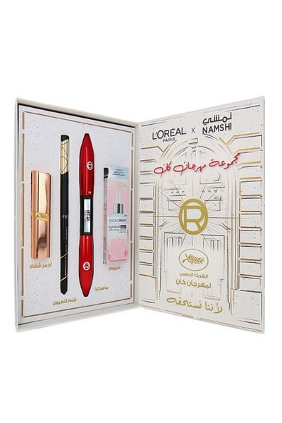 L'Oreal Paris Σετ Μακιγιάζ 4 Καλλυντικά, Loreal, Κραγιόν, Μάσκαρα, Eyeliner, Ορός Προσώπου