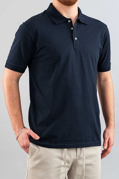 bombe Ανδρικό μπλουζάκι Navy Blue Slim Fit 100% βαμβακερό μαλακό μπλουζάκι με λαιμόκοψη Basic T-shirt
