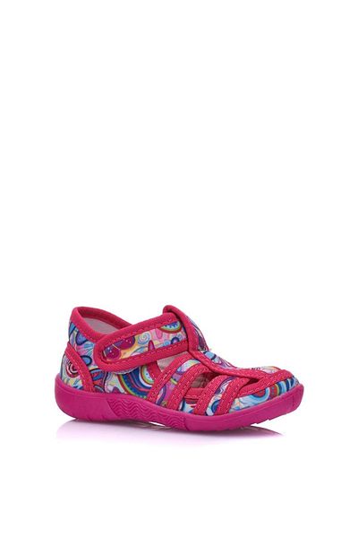 Tuğba Ortopedi 588-1 Orthopedic Girl's Fuchsia Non-Slip Sole Nursery & Home Shoes Slippers
