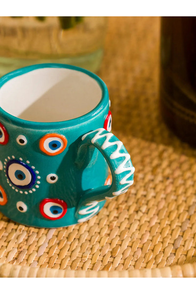 LC Waikiki LCW HOME Karişik Nazar Boncuğu Baskılı Seramik Kupa 200 ml